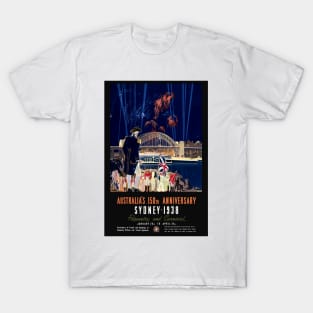 Australia 150th Anniversary Vintage Poster 1938 T-Shirt